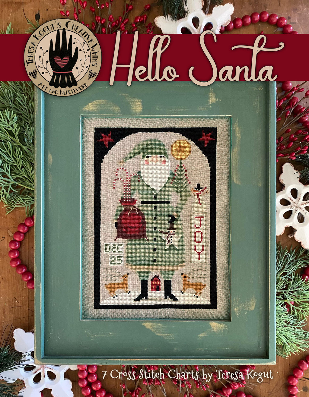 Hello Santa Cross Stitch Book of 7 Charts