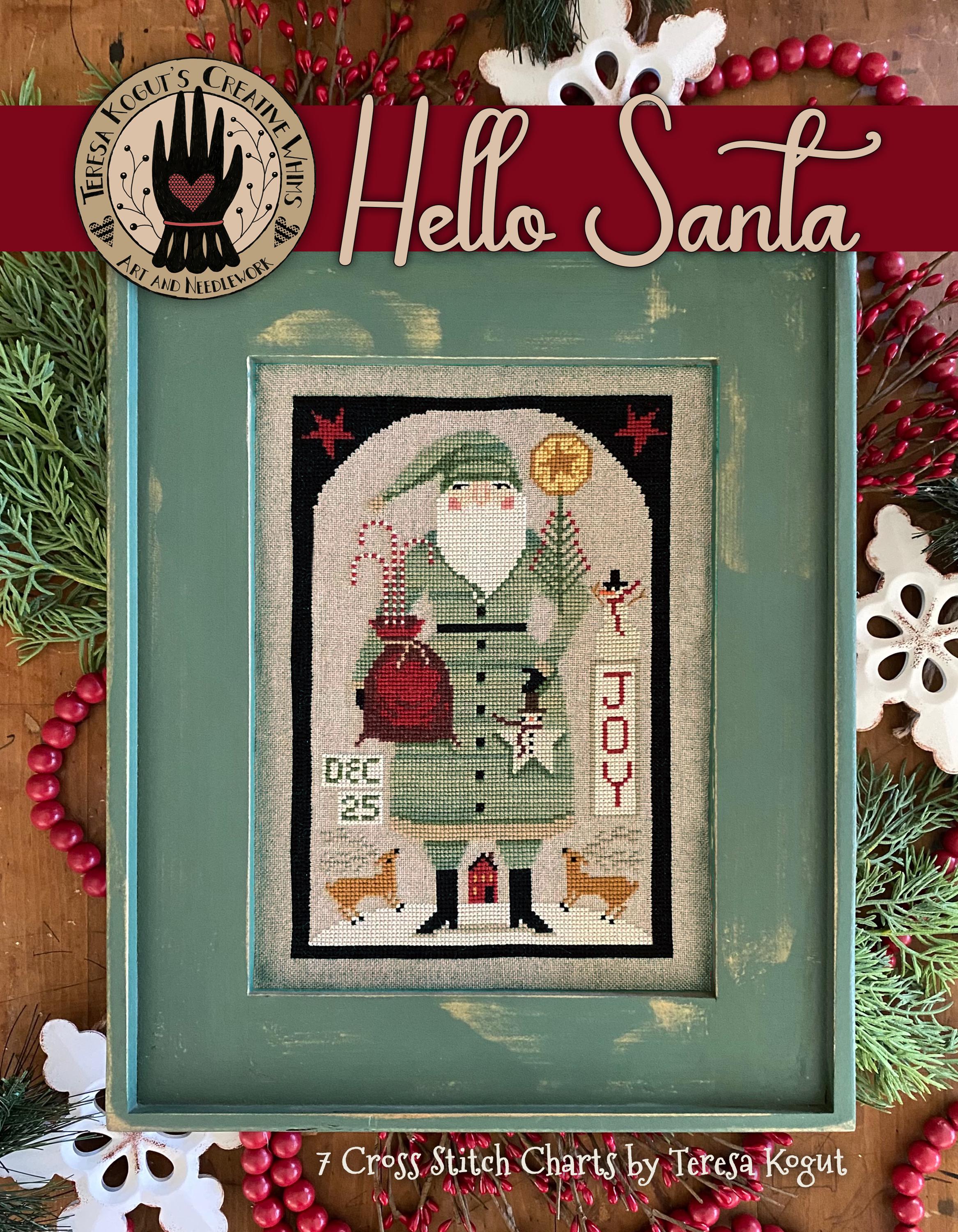 Hello Santa Cross Stitch Book of 7 Charts