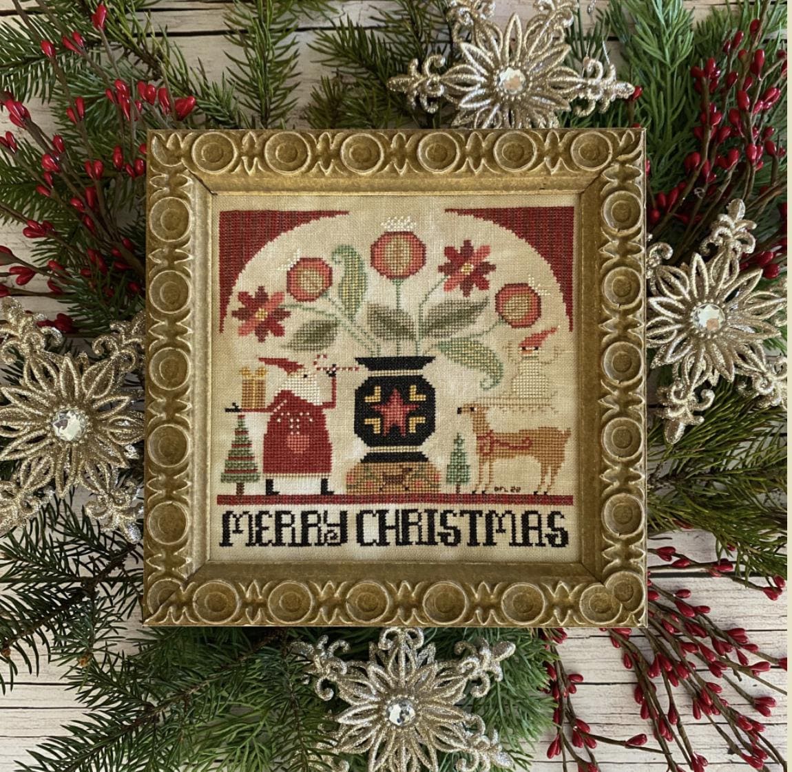 Hello Santa Cross Stitch Book of 7 Charts
