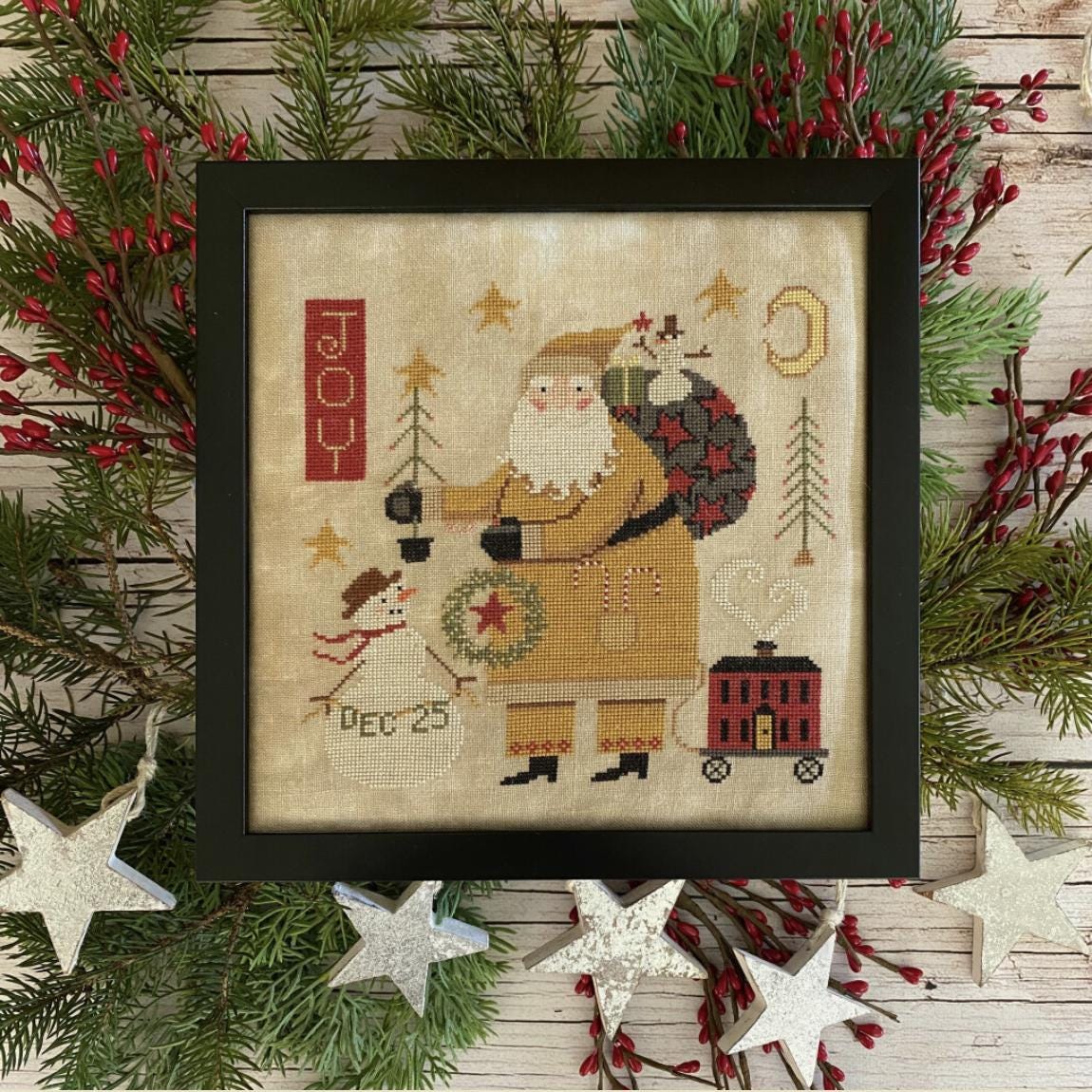Hello Santa Cross Stitch Book of 7 Charts