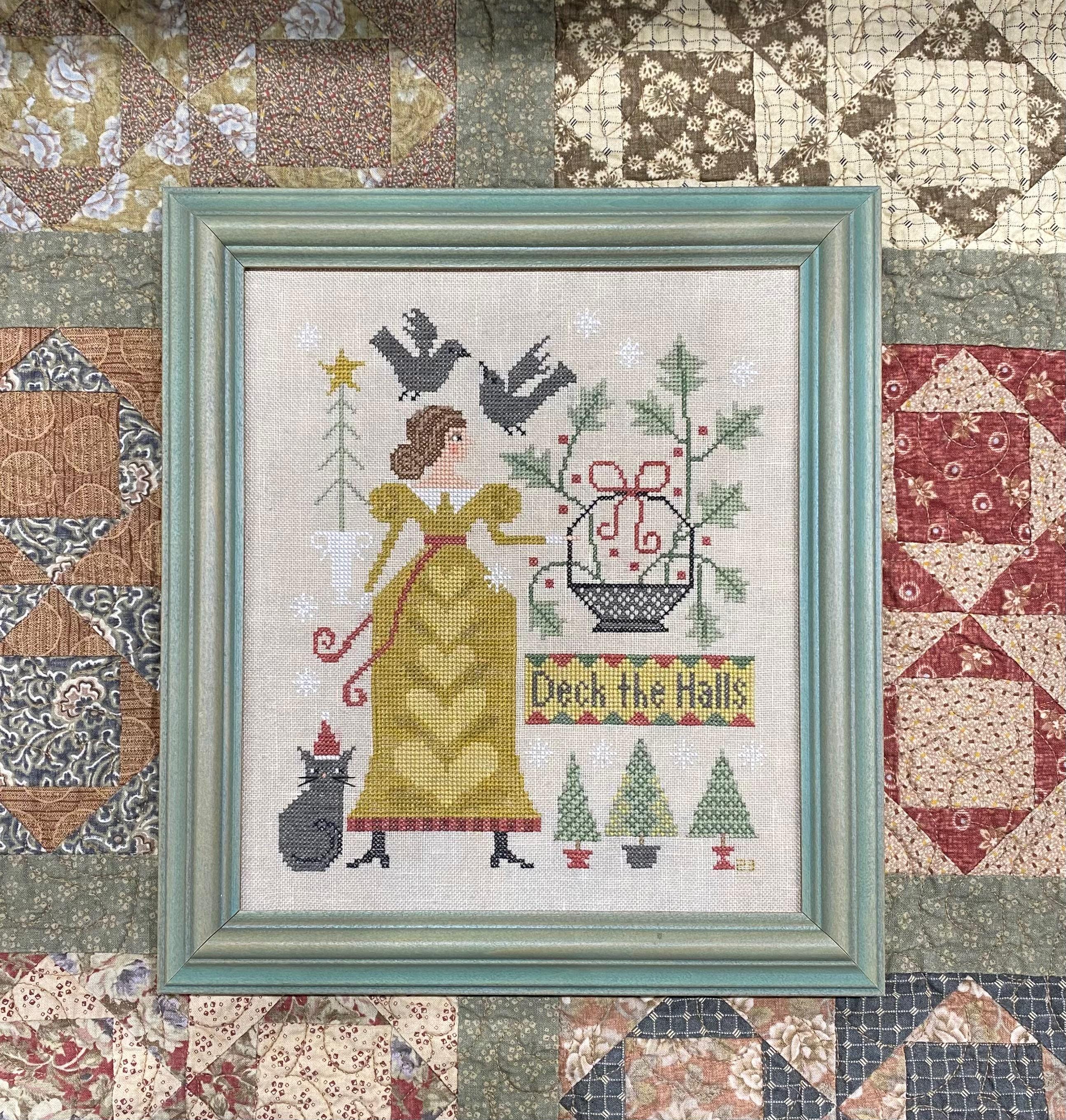 XS313 Deck the Halls Cross Stitch Chart