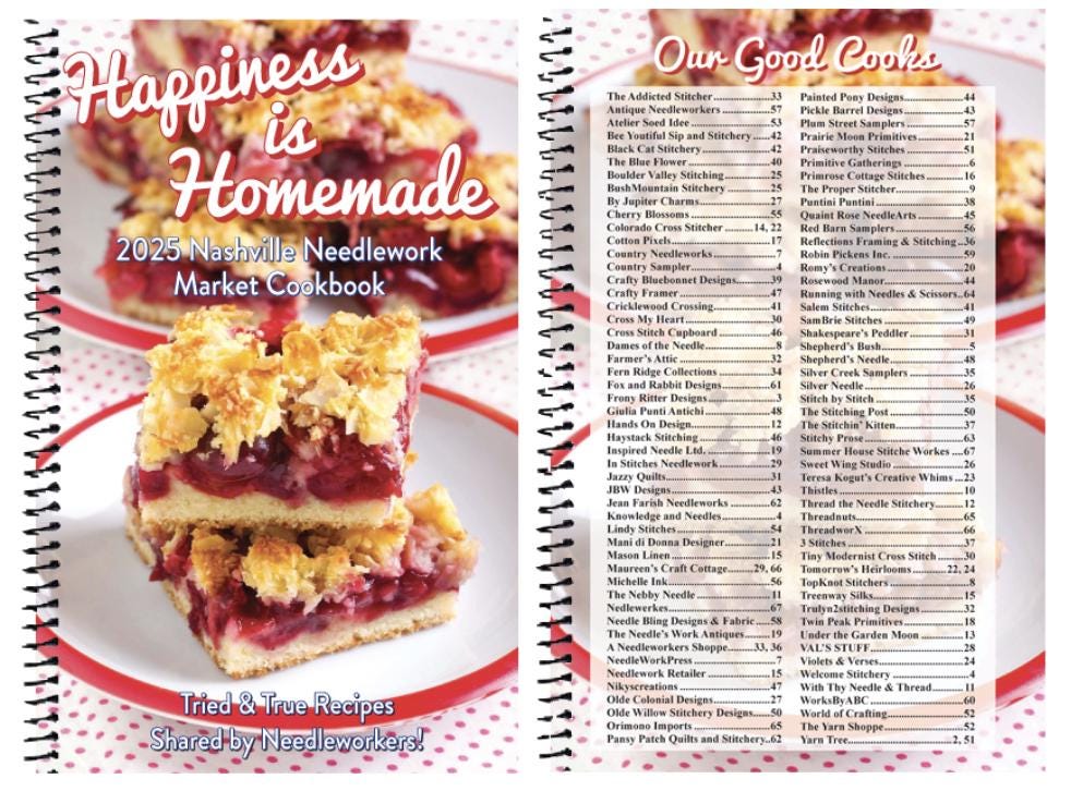 2025 Nashville Needlework Market Cookbook