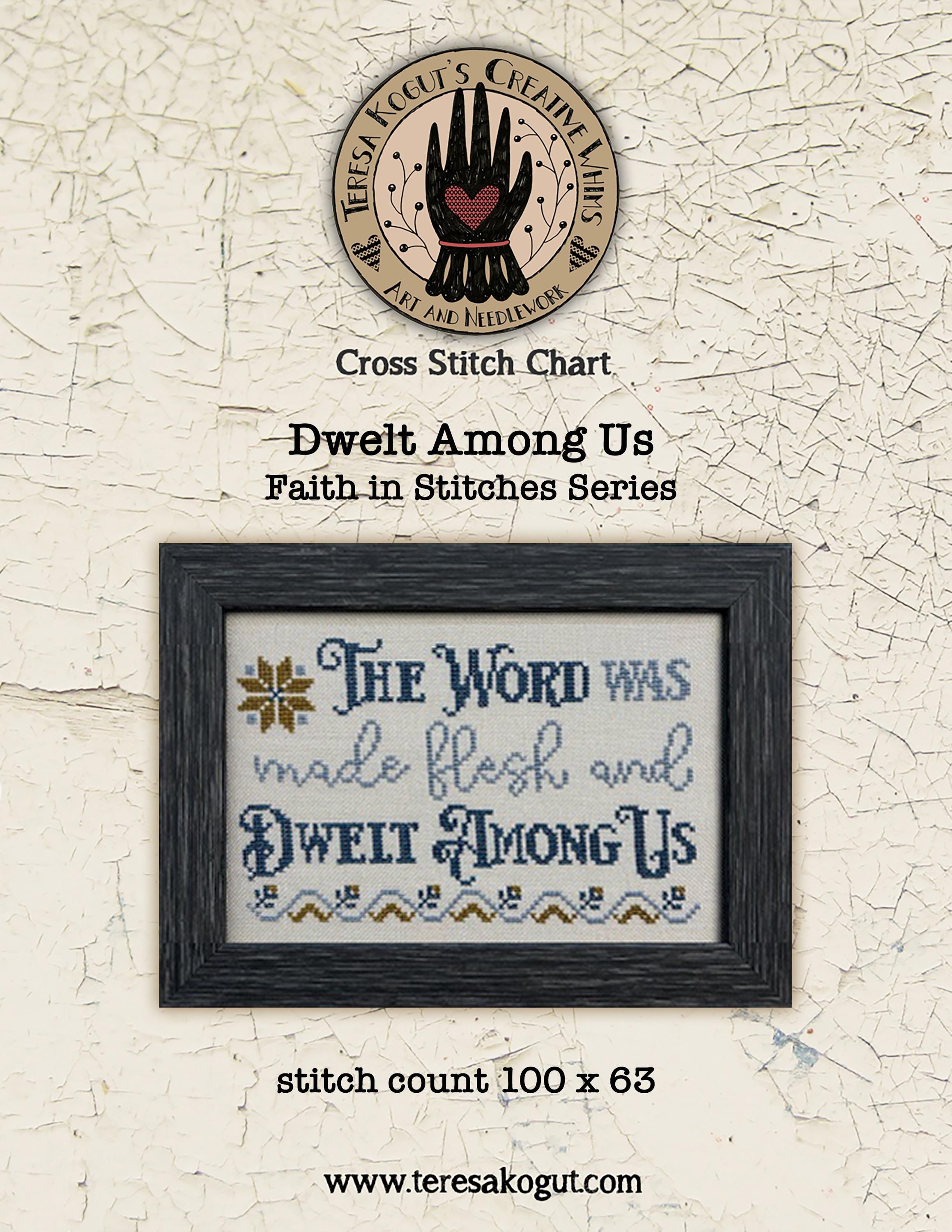 Dwelt Among Us Cross Stitch Chart  PDF