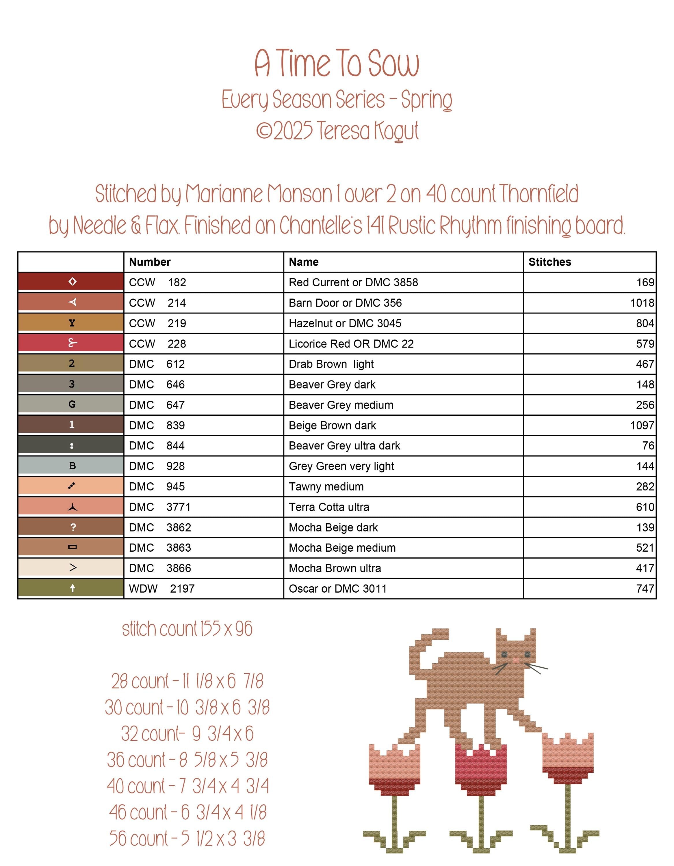 XS364 A Time to Sow Cross Stitch Booklet