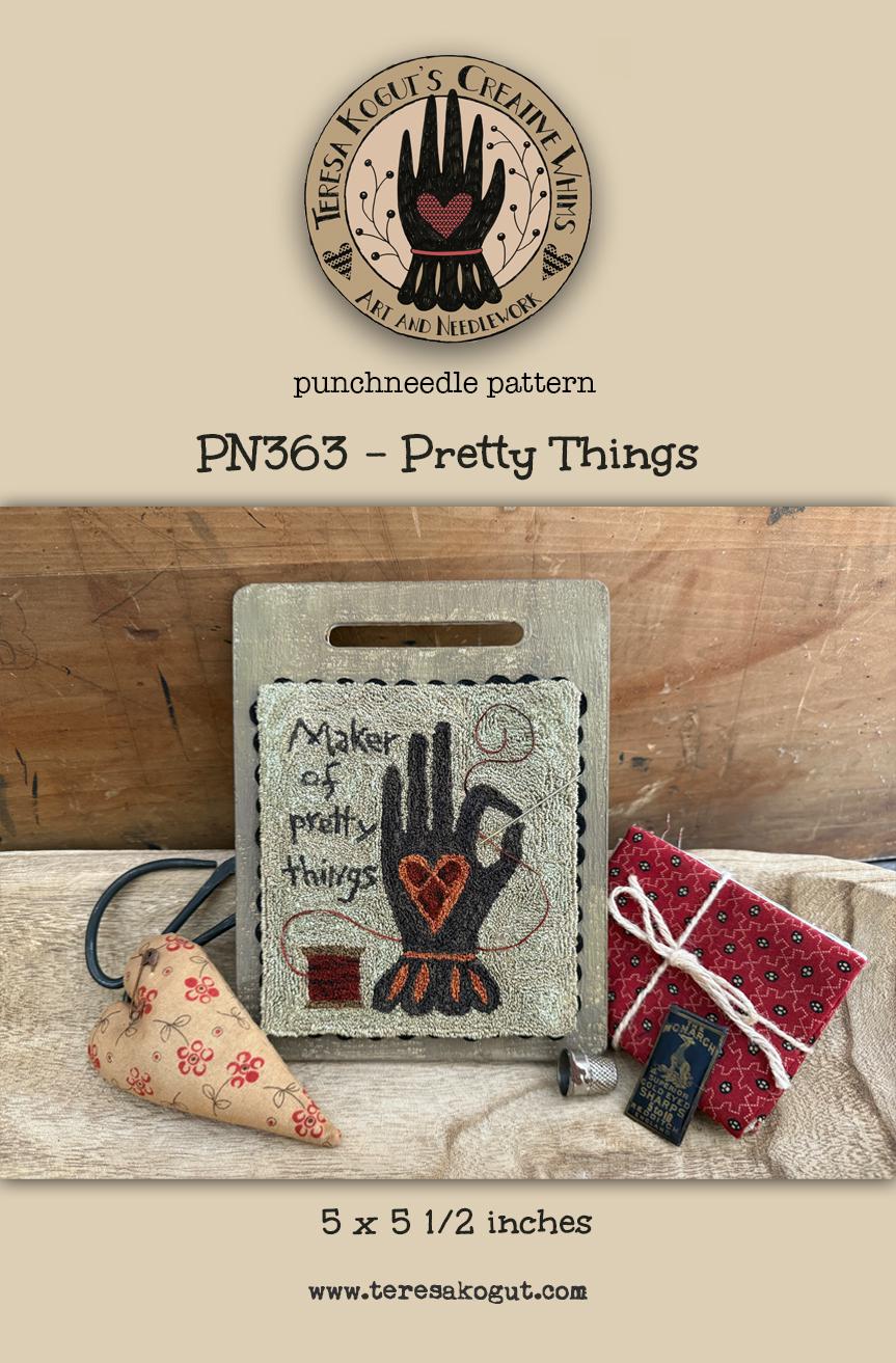 PN363 Pretty Things Punchneedle Pattern