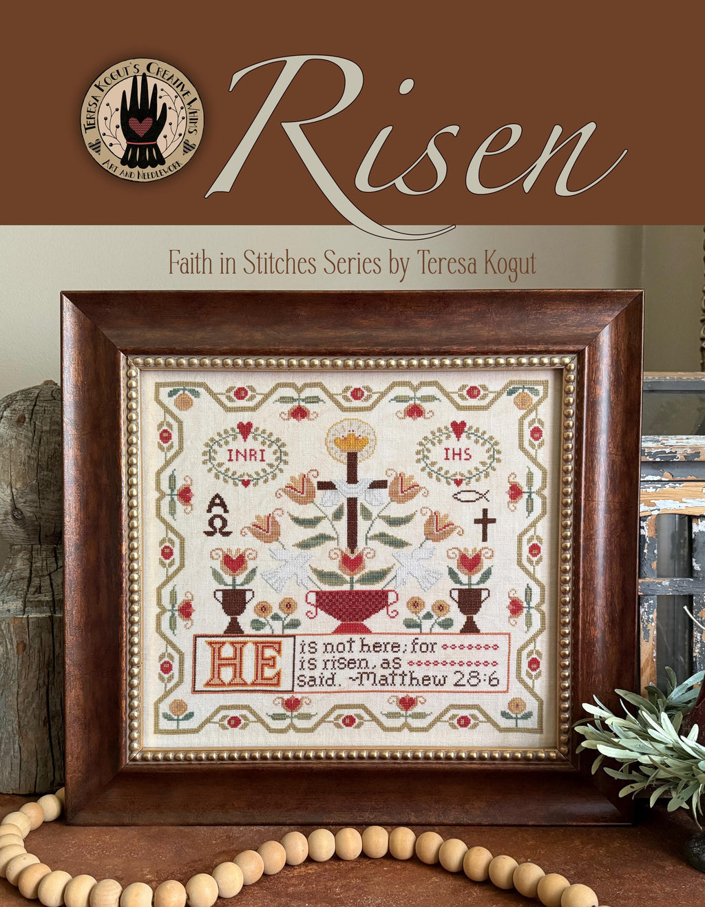 Risen Cross Stitch Sampler Booklet