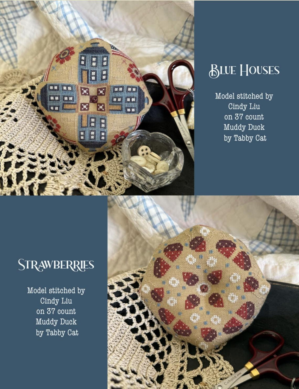 Land That I Love Biscornu Cross Stitch Booklet of 10 Charts