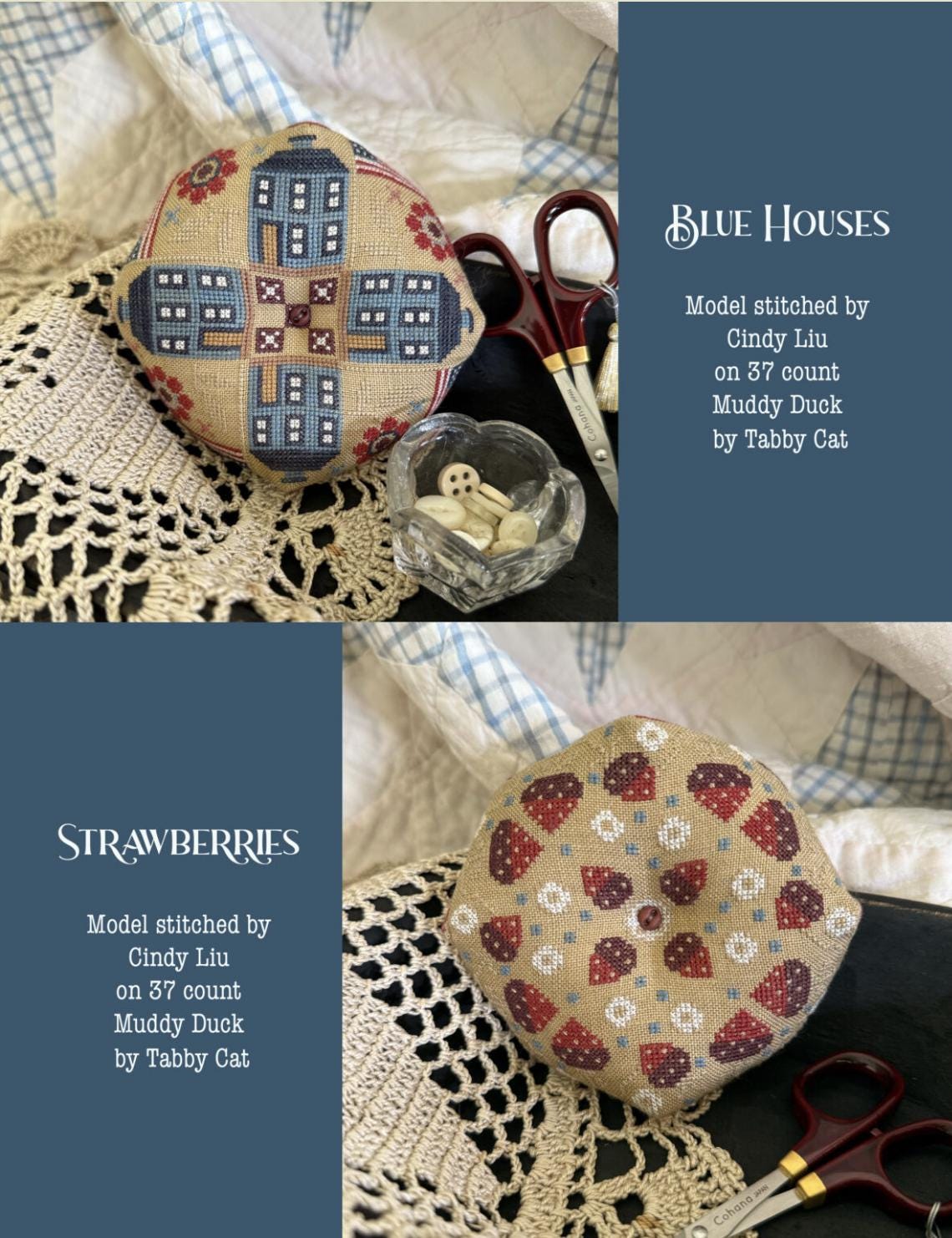 Land That I Love Biscornu Cross Stitch Booklet of 10 Charts