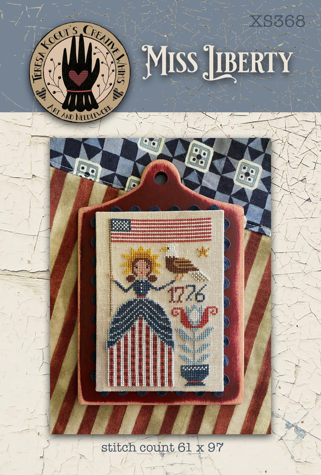 XS368 Miss Liberty Cross Stitch Chart