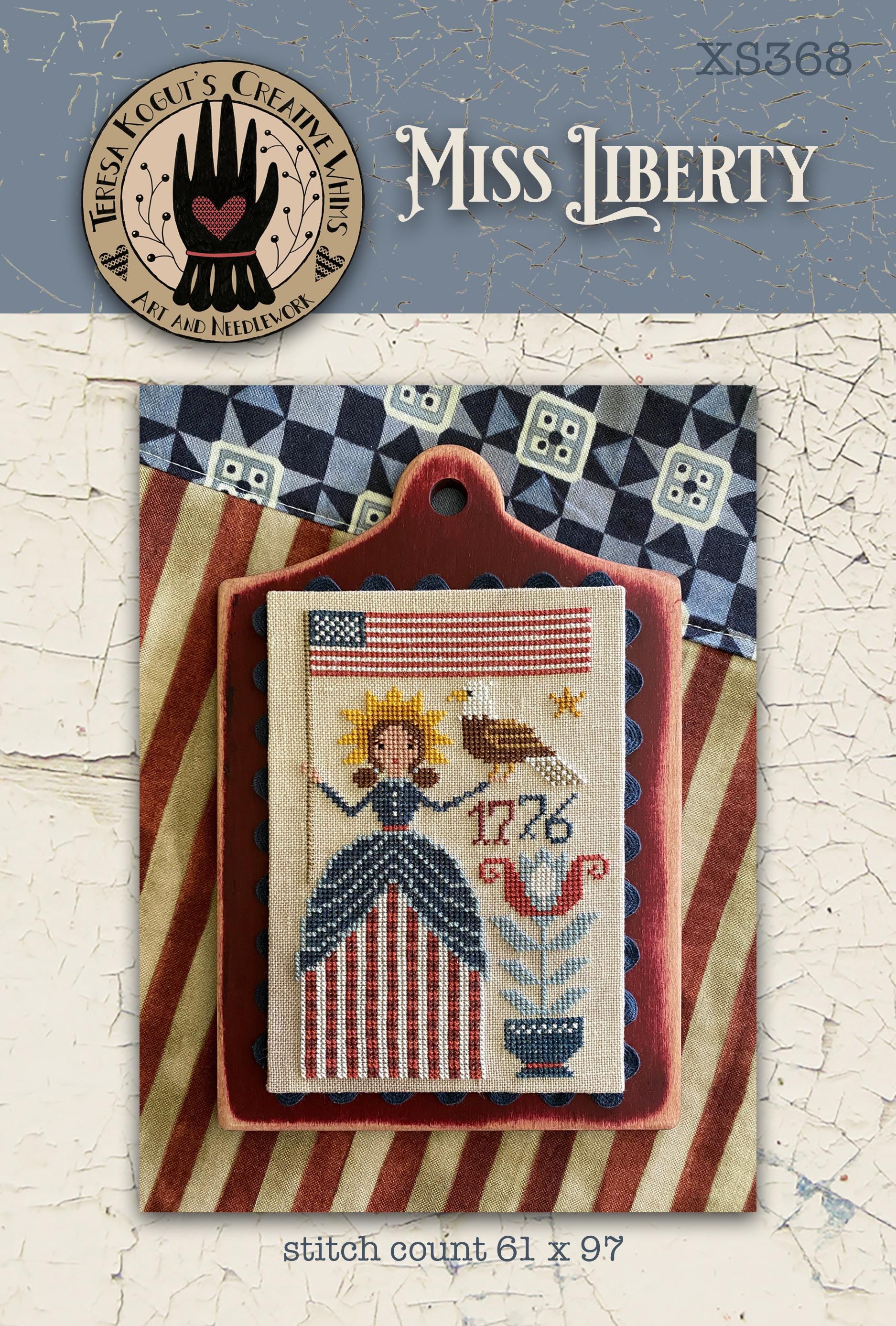 XS368 Miss Liberty Cross Stitch Chart