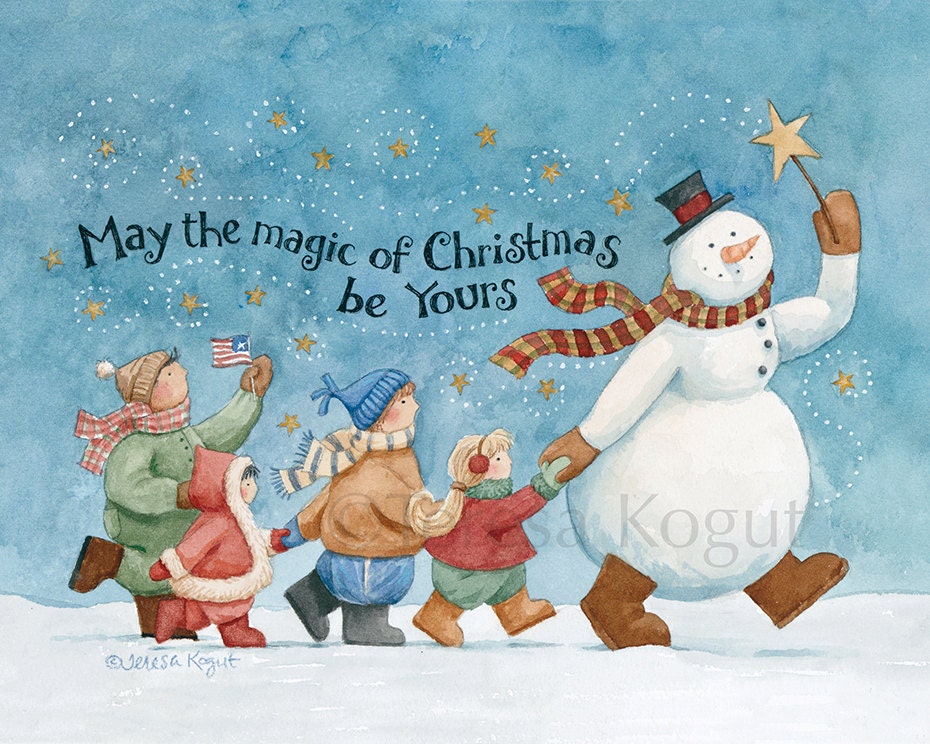 Magical Christmas art print