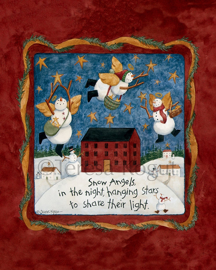 Snow Angels 8x10 Art Print