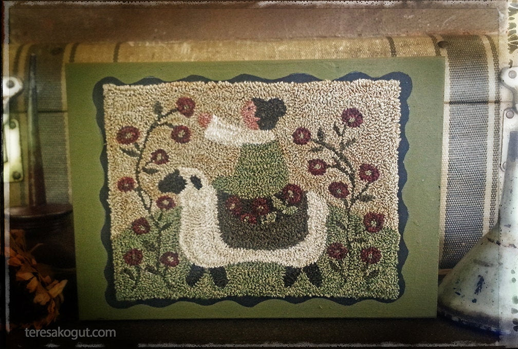 PN046 Pickin Flowers Punchneedle Pattern