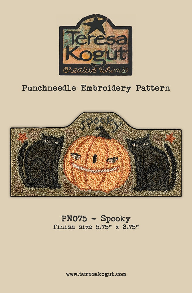 PN075 Spooky Punchneedle Pattern