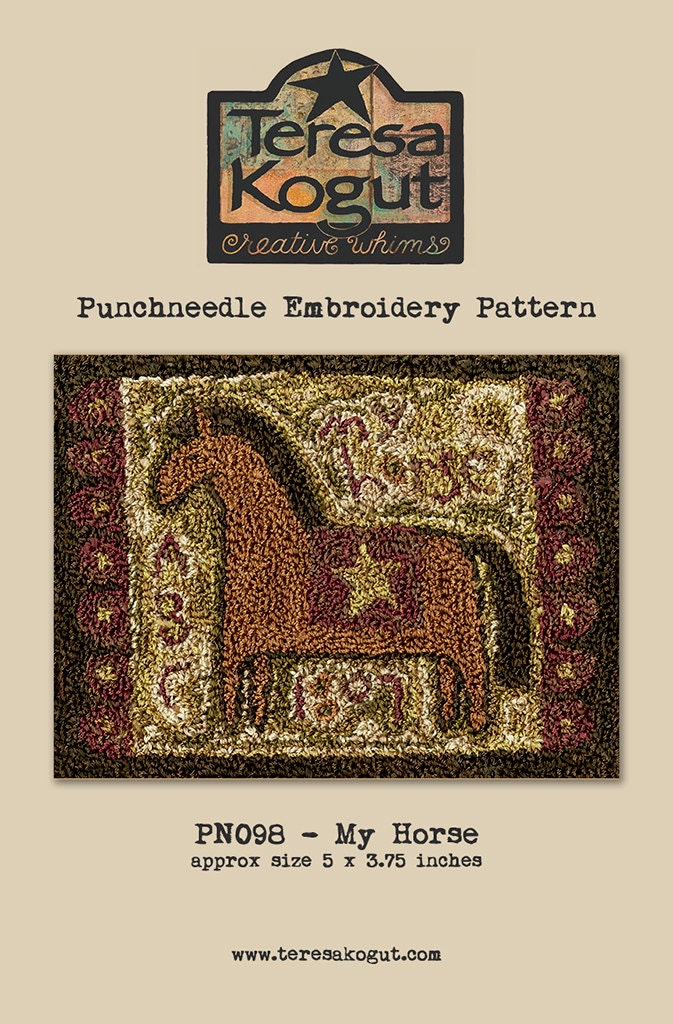 PN098 My Horse Punchneedle Pattern