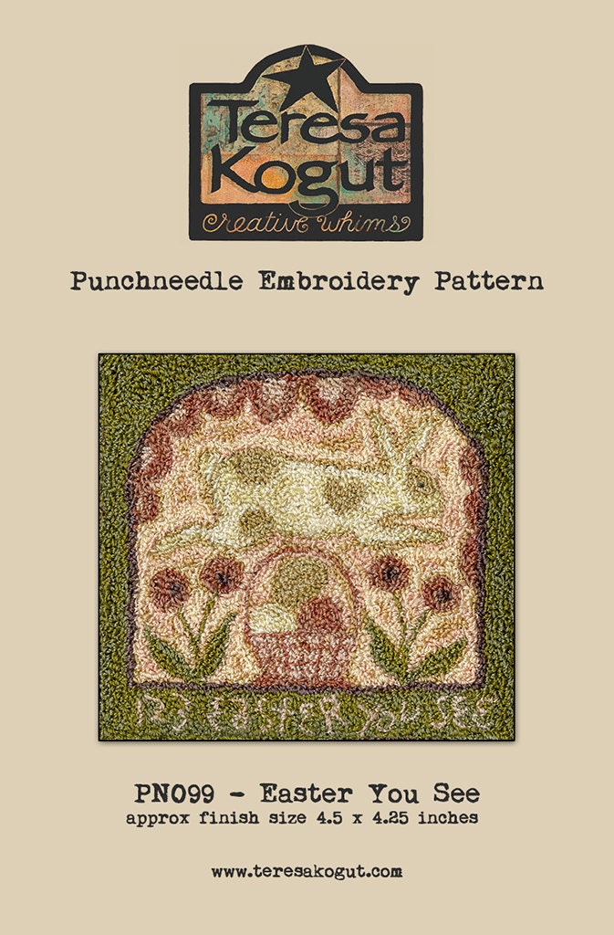 PN099 Easter You See Punchneedle Pattern
