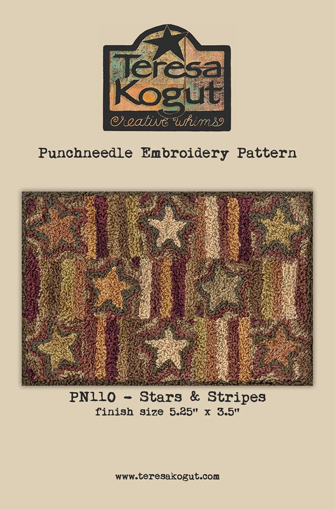 PN110 Stars & Stripes Punchneedle Pattern