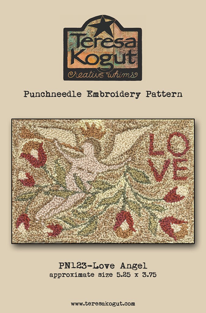PN123 Love Angel Punchneedle Pattern