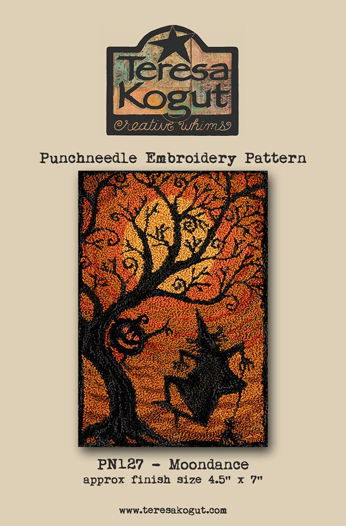 PN127 Moondance Punchneedle Pattern