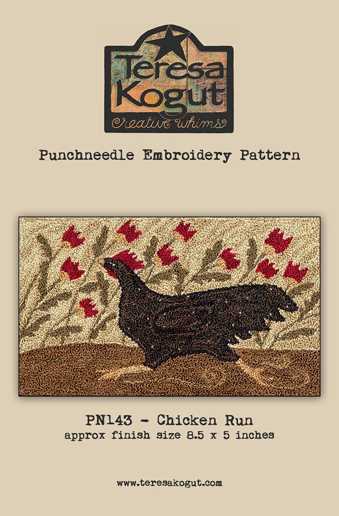 PN143 Chicken Run Punchneedle Pattern