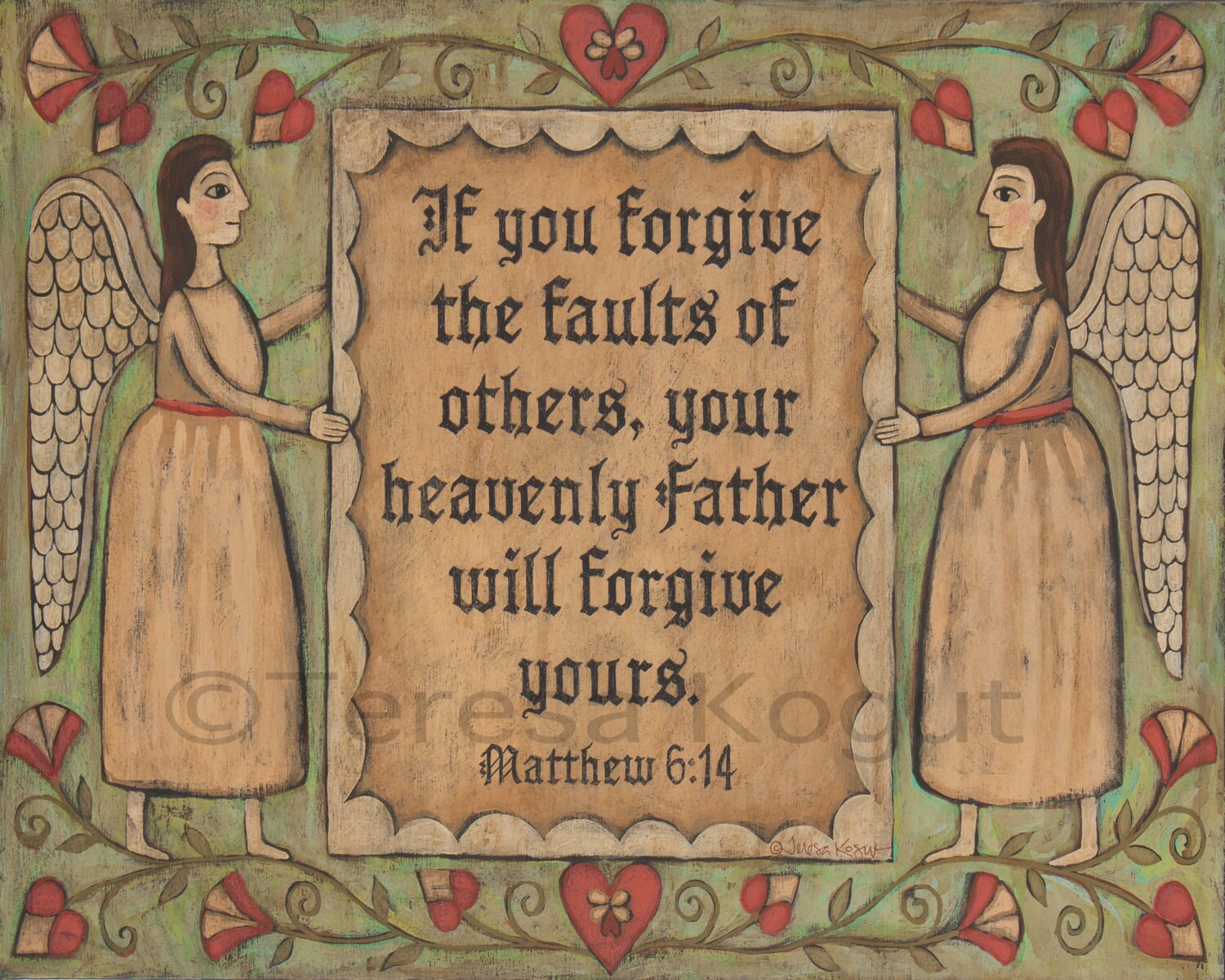 Forgive art print